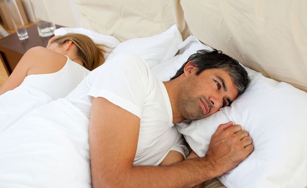 Gizon batek potentziarekin arazoak ditu